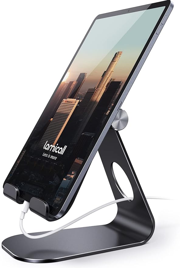 Lamicall Tablet Stand Adjustable, Tablet Holder Desktop