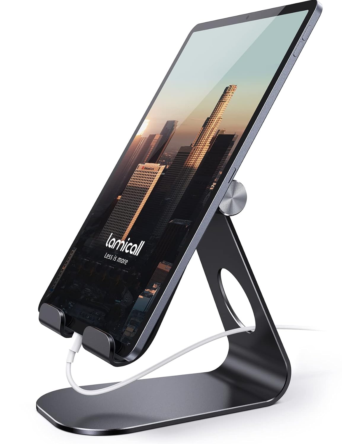 Lamicall Tablet Stand Adjustable Tablet Stand Desktop Stands Holder Dock Compatible with Tablets Such as iPad 2018 Pro