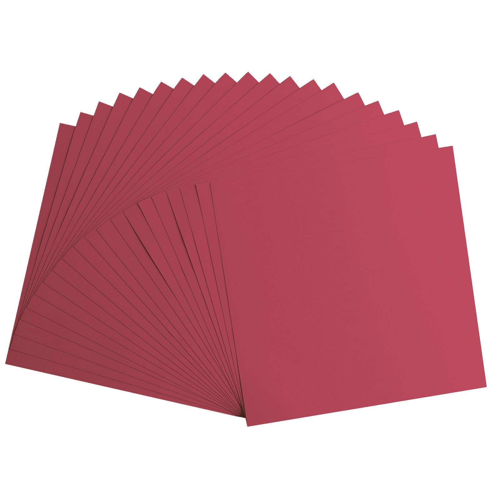 Florence Cardstock Textured, Coloured Card Making Supplies 12 x 12 inch, Pink, 20 Sheets - Image 3