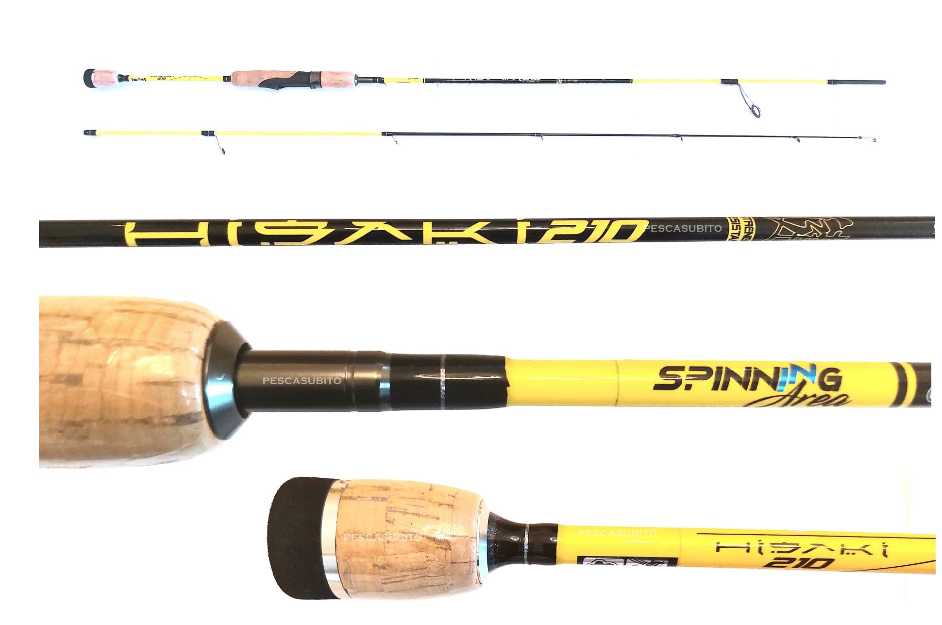 - Canna Trout Area Super Parabolica Pesca Trota Spinning Spoon Hisaki 2.10Mt