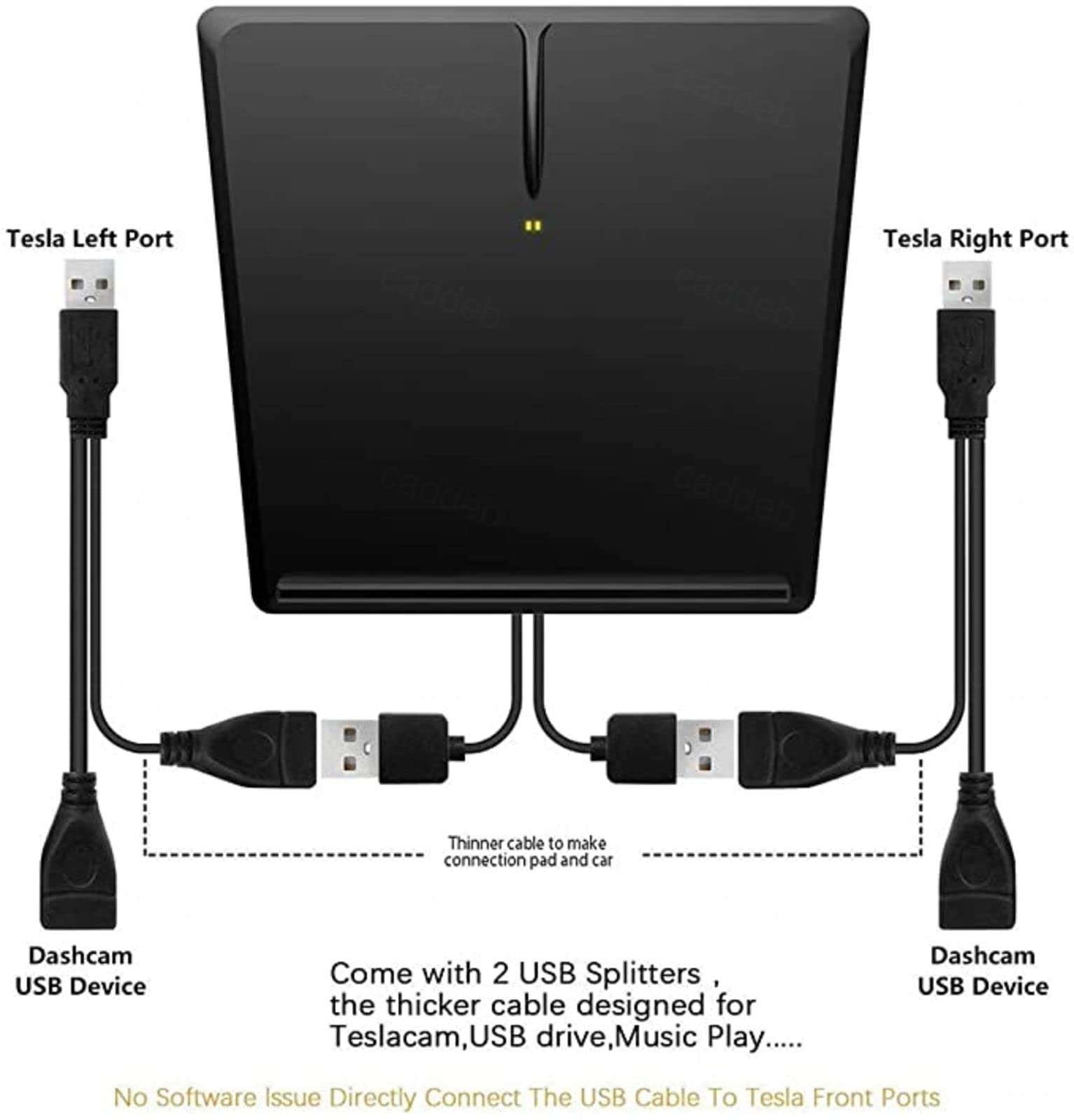 Caricabatterie Wireless rapido Tappetino di Ricarica Wireless Veloce per Telefono da 10 W, per Te-SLA Modello 3, Caricabatterie Wireless per Console Centrale per Tutti i telefoni Qi