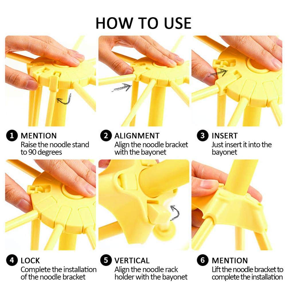 Séchoir à Pâtes En Acier Inoxydable - Support Séchage Nouilles Et Fruits - Design Compact - Pour Cuisine Maison Ou Professionnelle