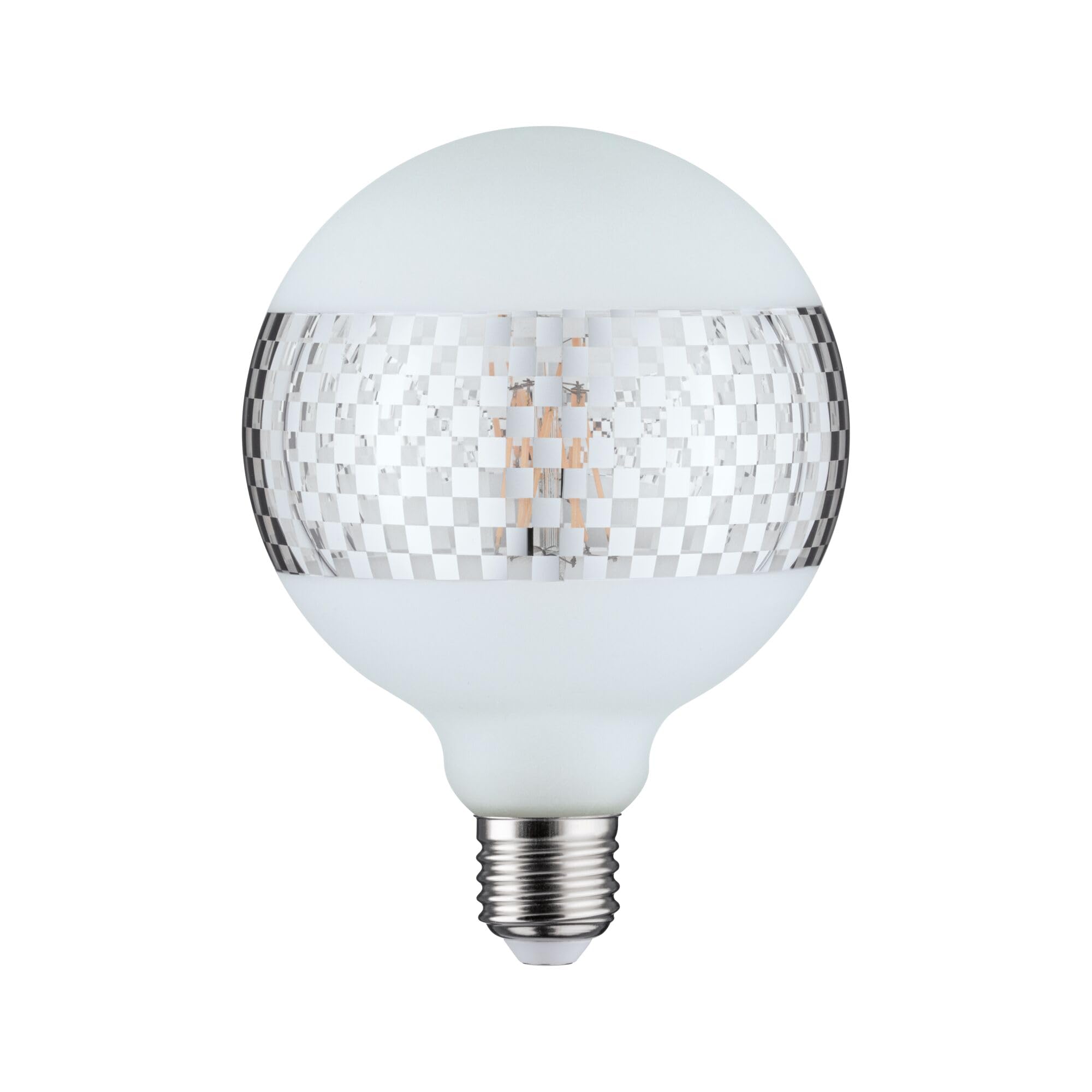 Paulmann 28742 LED lamp G125 Globe 4.5 watts dimmable lamp semi-Crown Silver efficient Light Glass Gold Light 2600 K E27 - Image 4