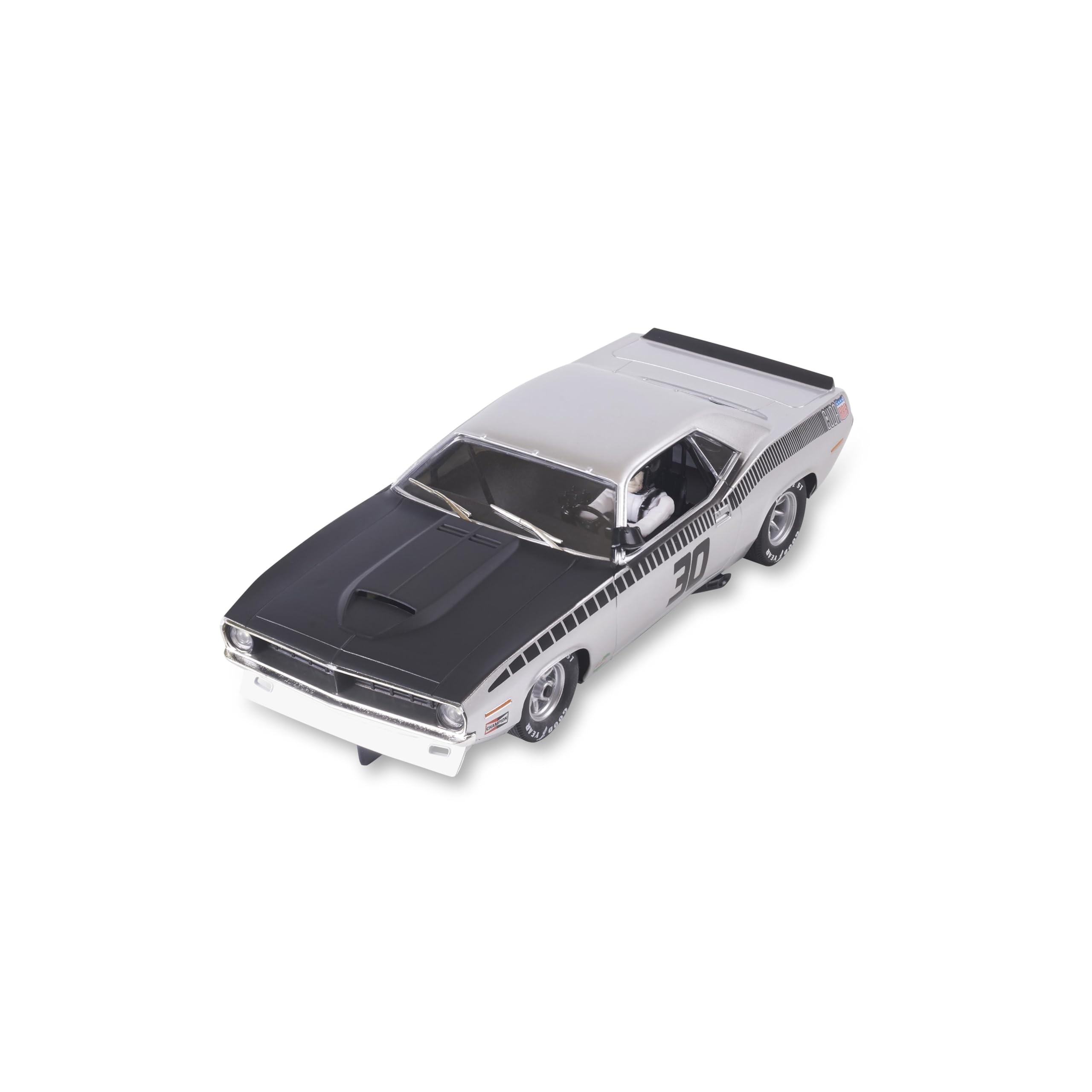 SCX - Vehículo de Carreras Advance - Coche Slot Escala 1:32 (Cuda-Silver)