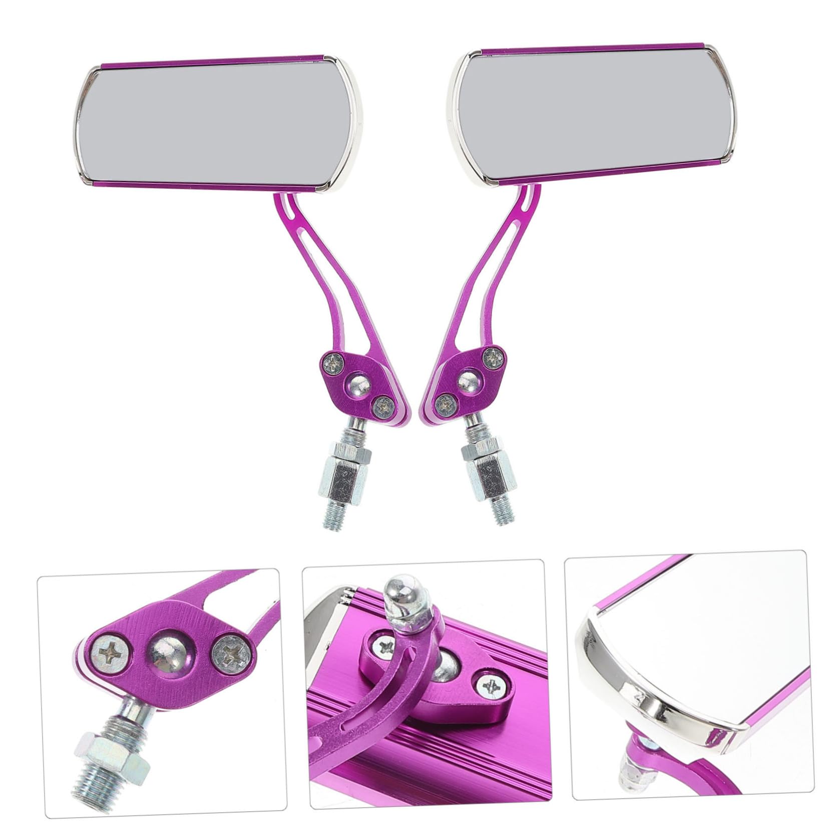 KOMBIUDA Specchietto Retrovisore Per Bici Elettrica Scooter Accessori Visibilità Chiara Design Multifunzionale Resistente Durevole Facile Installazione Regolazione Angolazione