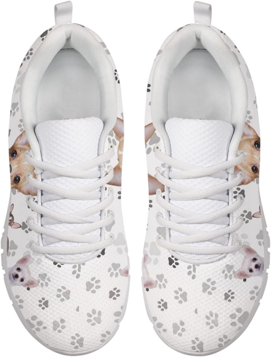 Wanyint Rainbow Stripes Print Women Tennis Sneakers Lace-up Walking Training Shoes Non Slip Sports Footwear