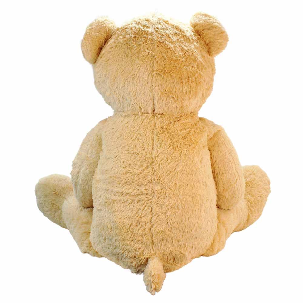 BEMIRO Riesen-Teddybär XXL Plüschtier mit Schleife, 150 cm | Weicher Plüsch, Aufhängeschlaufe, Kunststoffaugen, Zum Kuscheln & Dekorieren, Klassisches Design