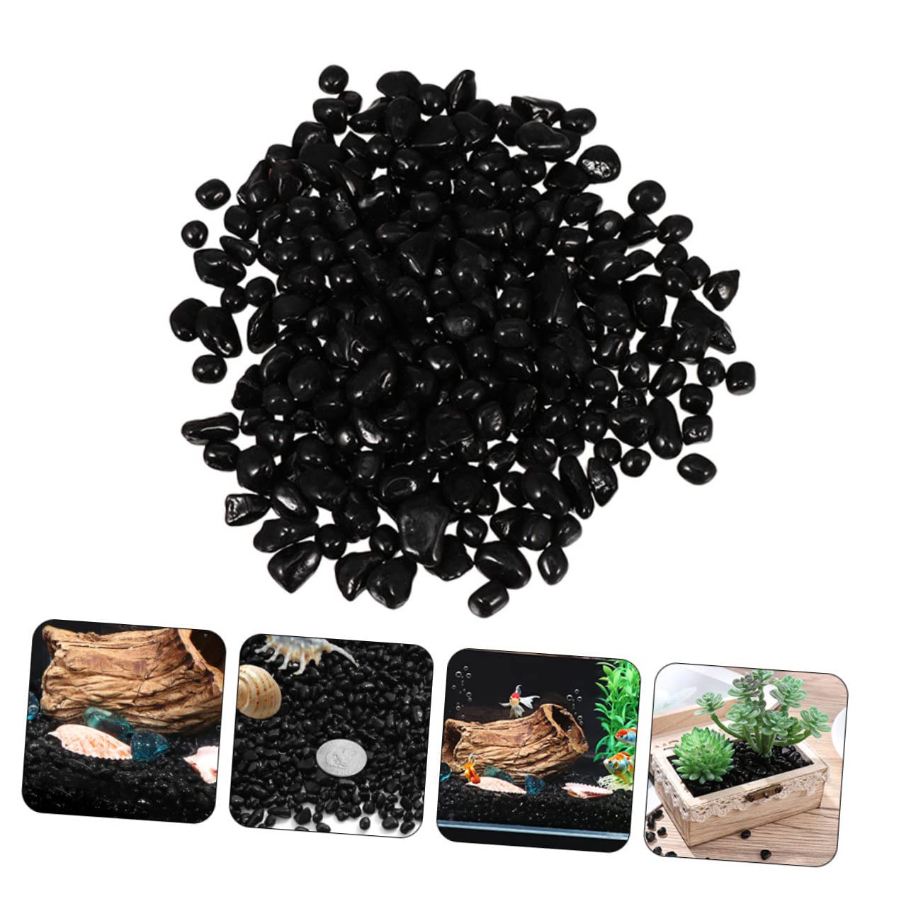 BESPORTBLE 1tasche Aquariensteine Flusssteine Für Fischbecken Tonkiesel Für Pflanzen Kieselsteine Sand Kleine Steine Poliert