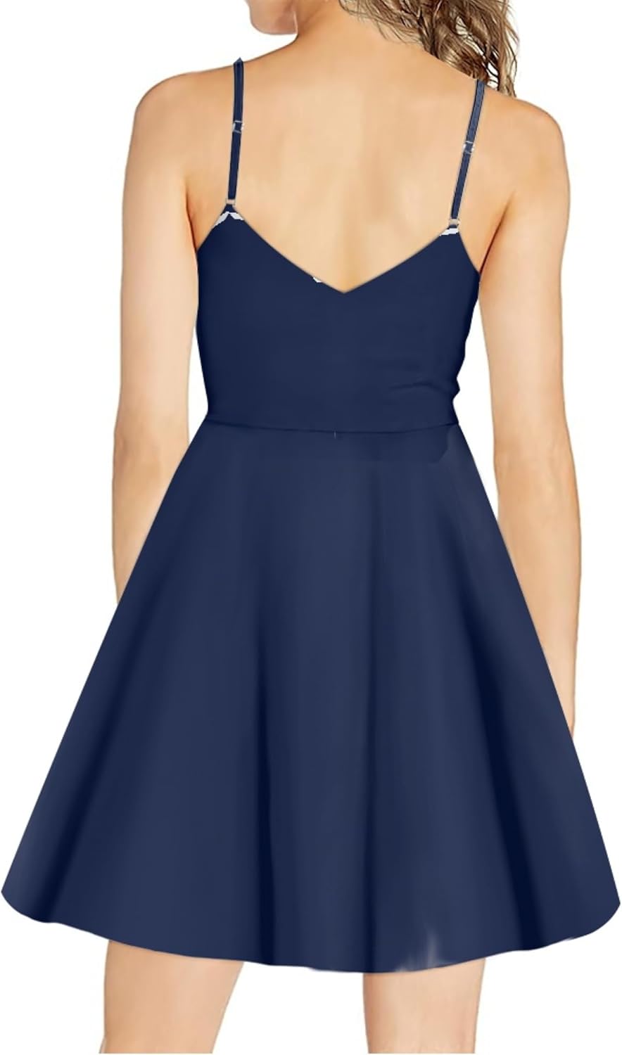 Womens Sundresses Spaghetti Strap Floral A Line Empire Waist Summer Fashion Hawaiian Cute Boho Casual Mini Dress - Image 2