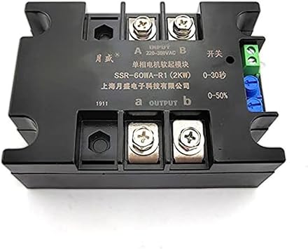 220V Single-Phase Motor Soft Starter Module Controller2KW4KW6KW8KW Motor Online Soft Starting Fan Pump Pressure Reducer ConveyorSSR 200WA R18KW
