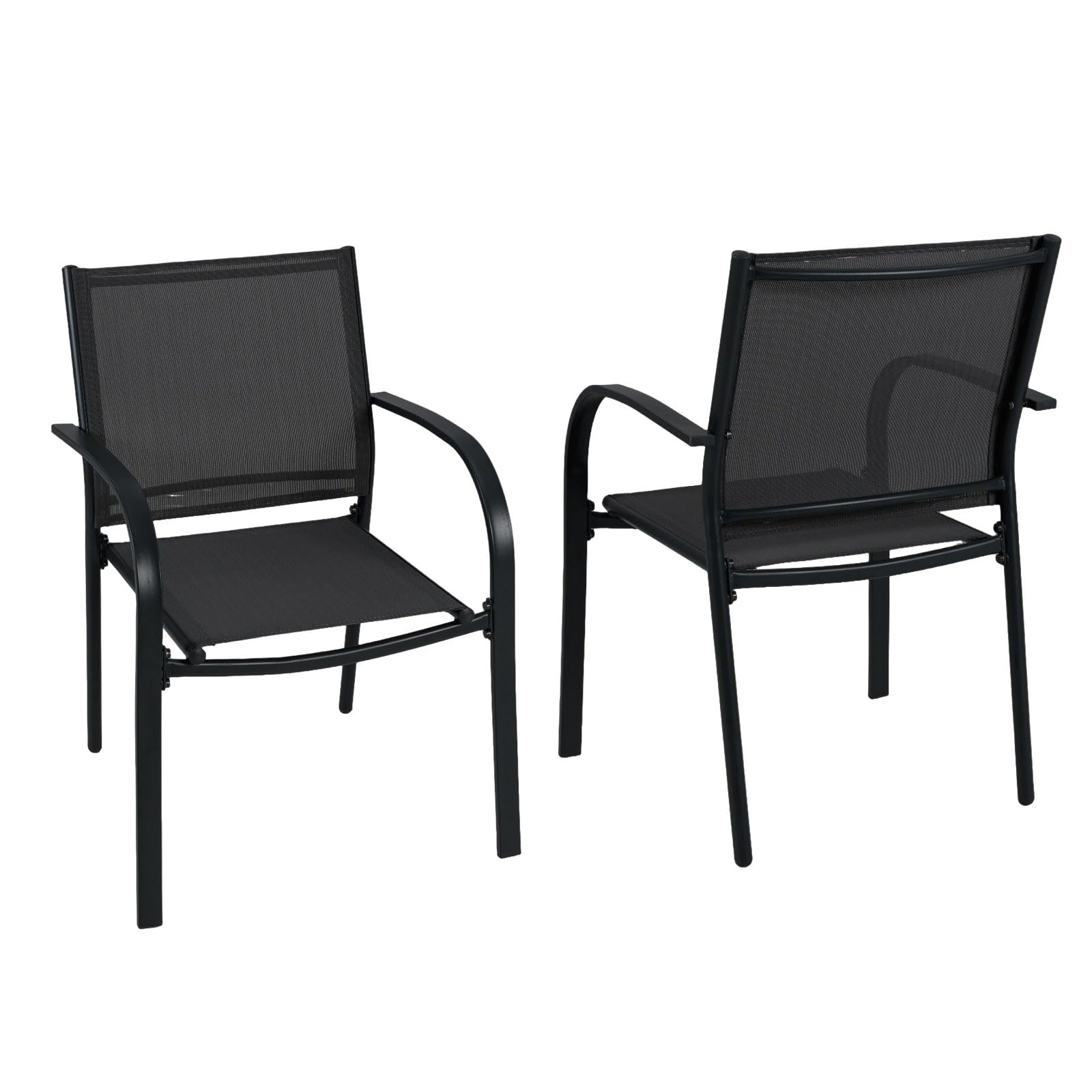 Fauteuil en tissu gris GIANTEX haut confort cadre métal robuste