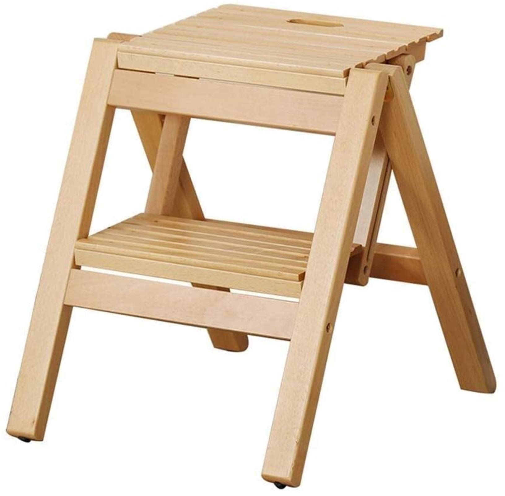 Taburete de escalera para niños y adultos con diseño portátil para estante de flores