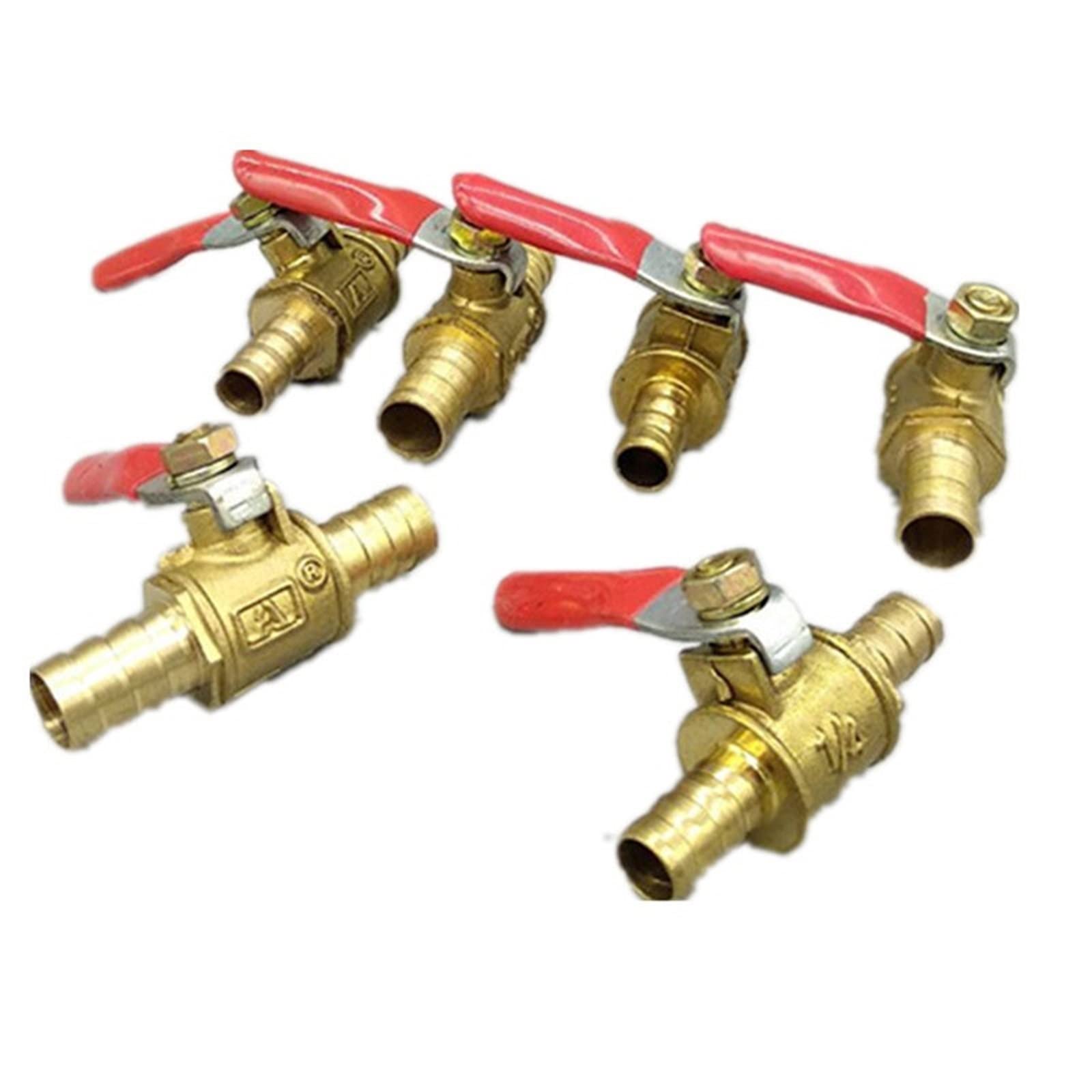 Connecteur pneumatique laiton 12mm tuyau barbe raccord vanne gaz eau air carburant