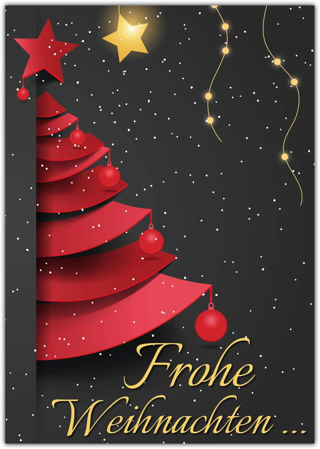 Papercrush® DIN A4 Pop-Up Weihnachtskarte - 3D Tannenbaum Mit Geschenken