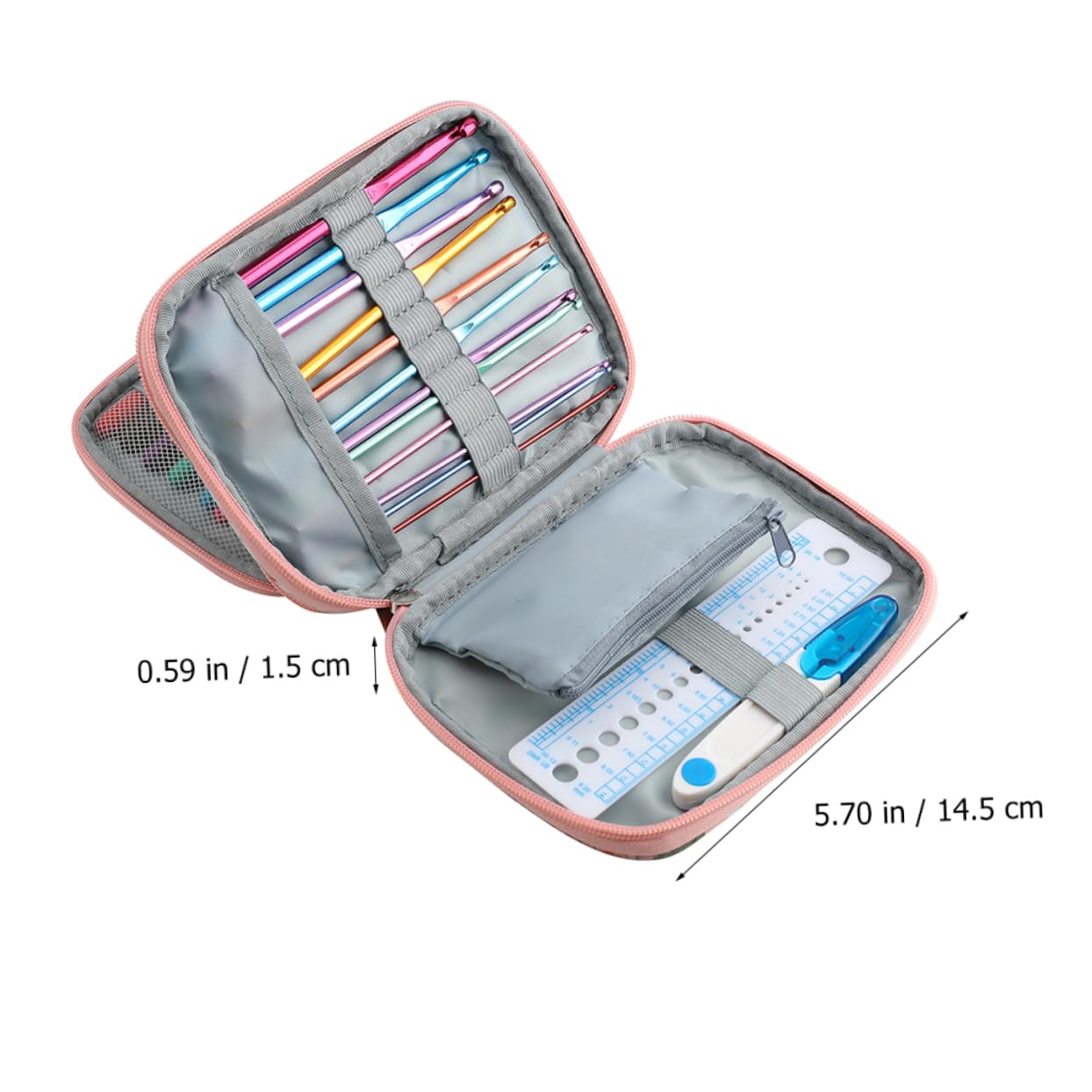 CORHAD 1juego Suministros Para Tejer Mano Kit De Ganchillo Con Agujas y Accesorios Herramientas De Crochet Para Incluye Ganchillos De Diferentes Para Principiantes y Tejedores