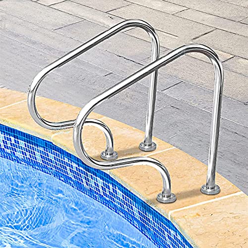Barandales para escaleras de piscina de acero inoxidable miniatura 2