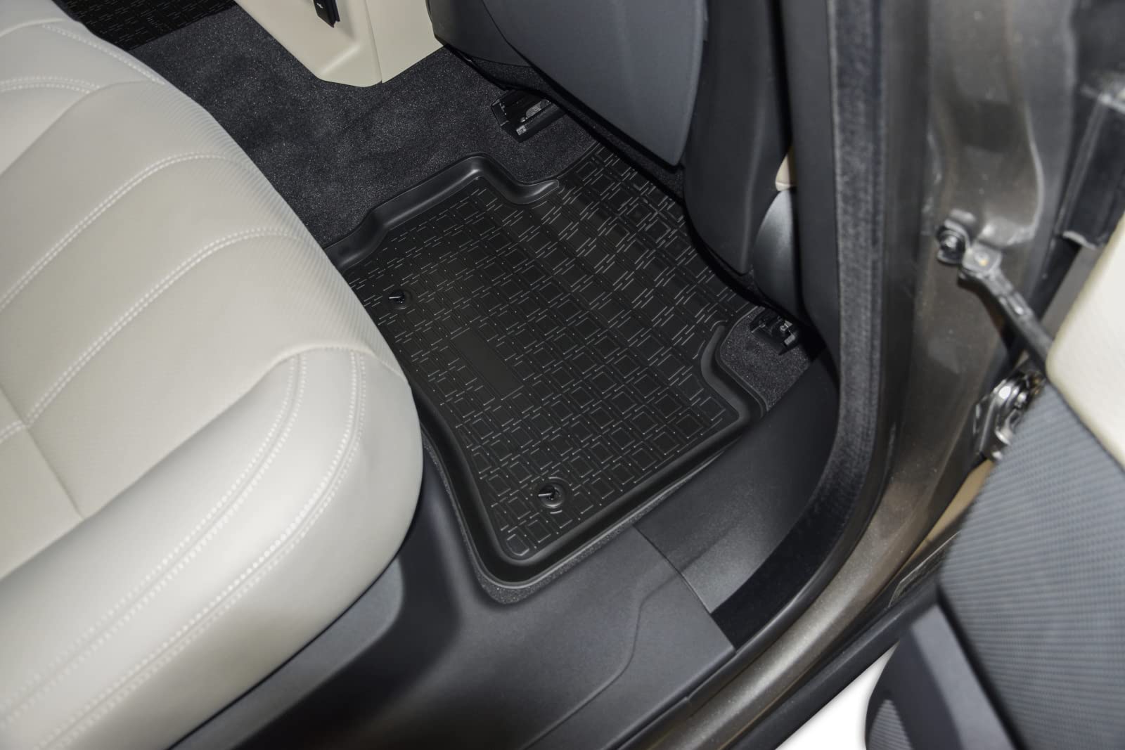 J&J NORM 3D Tappetini Gomma TPE Per VW Sharan II (dal 2010) - Kit 4 Pezzi, Inodore E Antiscivolo