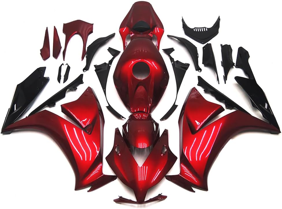 Injection Fairings Kit Compatible for Honda CBR1000RR 2012 2013 2014 2015 2016 CBR 1000 RR 12-16 ABS Plastics Bodyworks Dark Red Body Kit