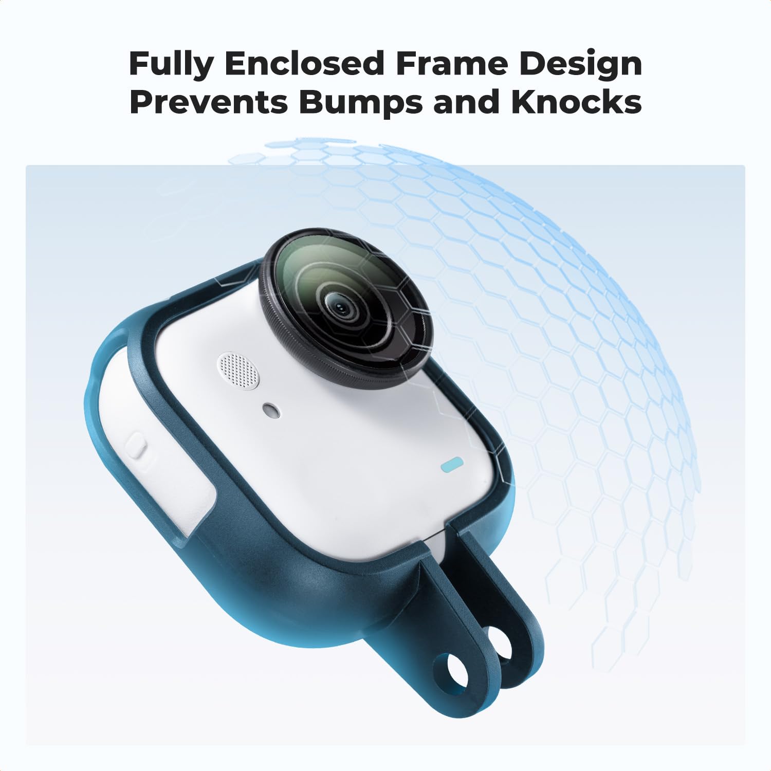 Rama przedłużająca K&F CONCEPT, rama ochronna do klatki kompatybilna z akcesoriami do kamery sportowej Insta360 Go Ultra, rama ochronna z adapterem gwintu 1/4", zestaw montażowy