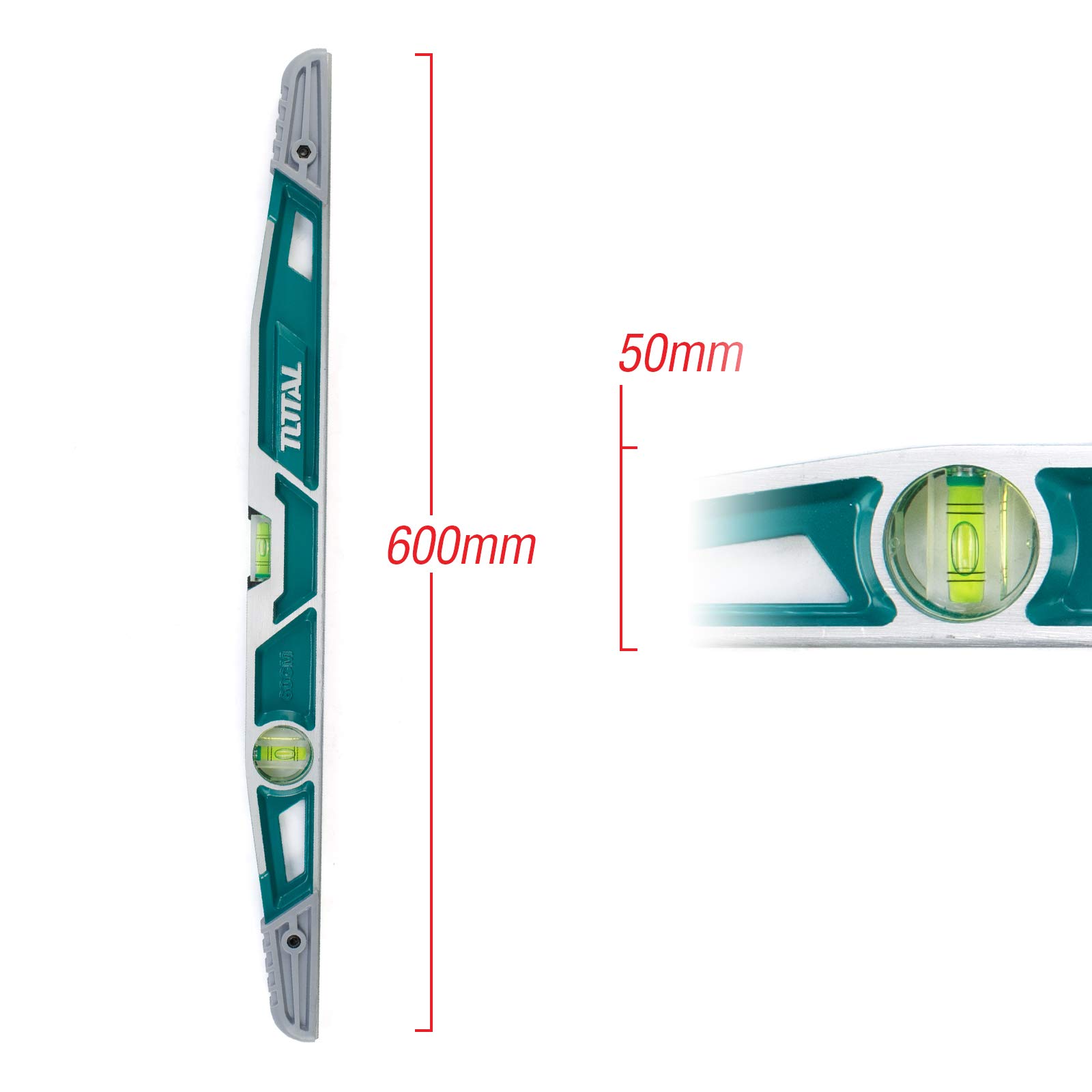 Total Tools - Niveau à Bulle Trapézoïdal | Bulle Horizontale