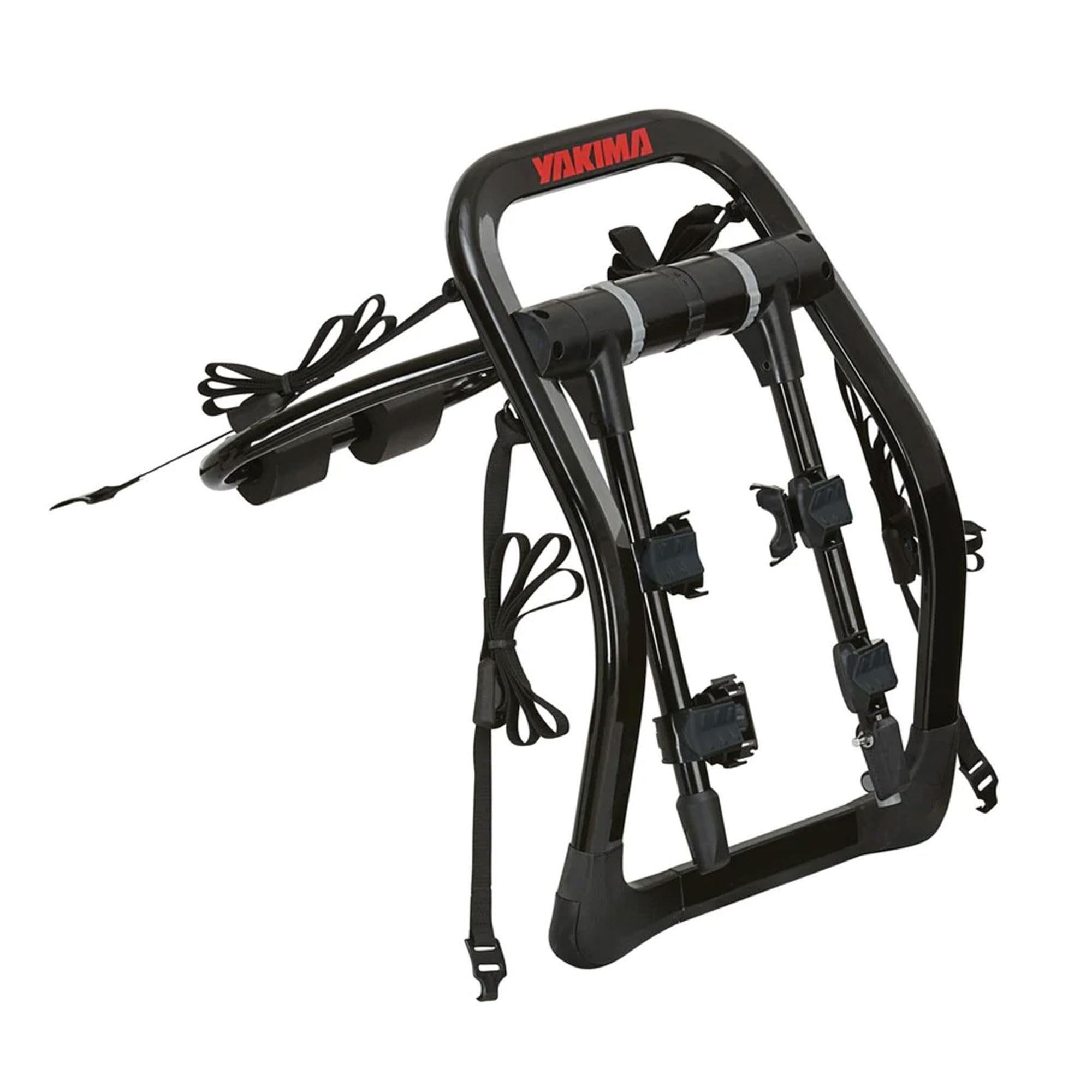 FullBack 3 Premium Trunk Bike Rack, Holds 3 Bikes, Tool-Free Installation, SuperCush ZipStrips, Foldable Arms, SKS Locks, Bottle Opener