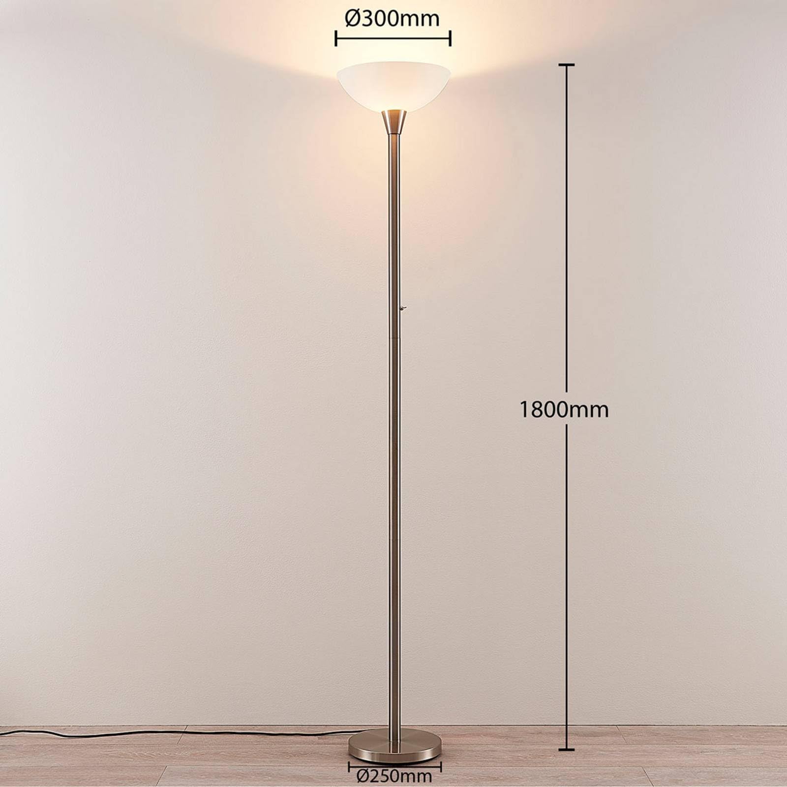 Lindby Lampada da terra (Moderno) colore Grigio, in Metallo ad es. Soggiorno & Sala pranzo lampada pavimento