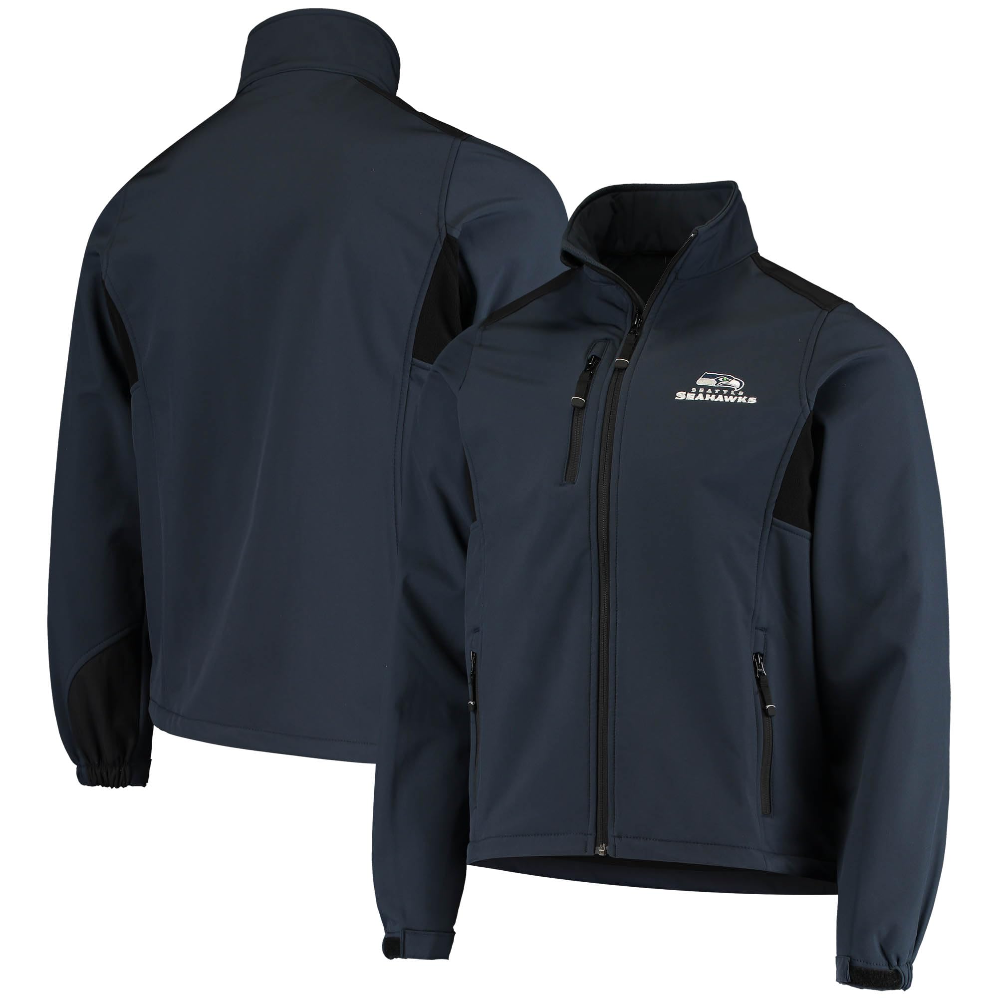 dunbrooke Men's Navy Chicago Bears Softshell Fleece Full-Zip Jacket