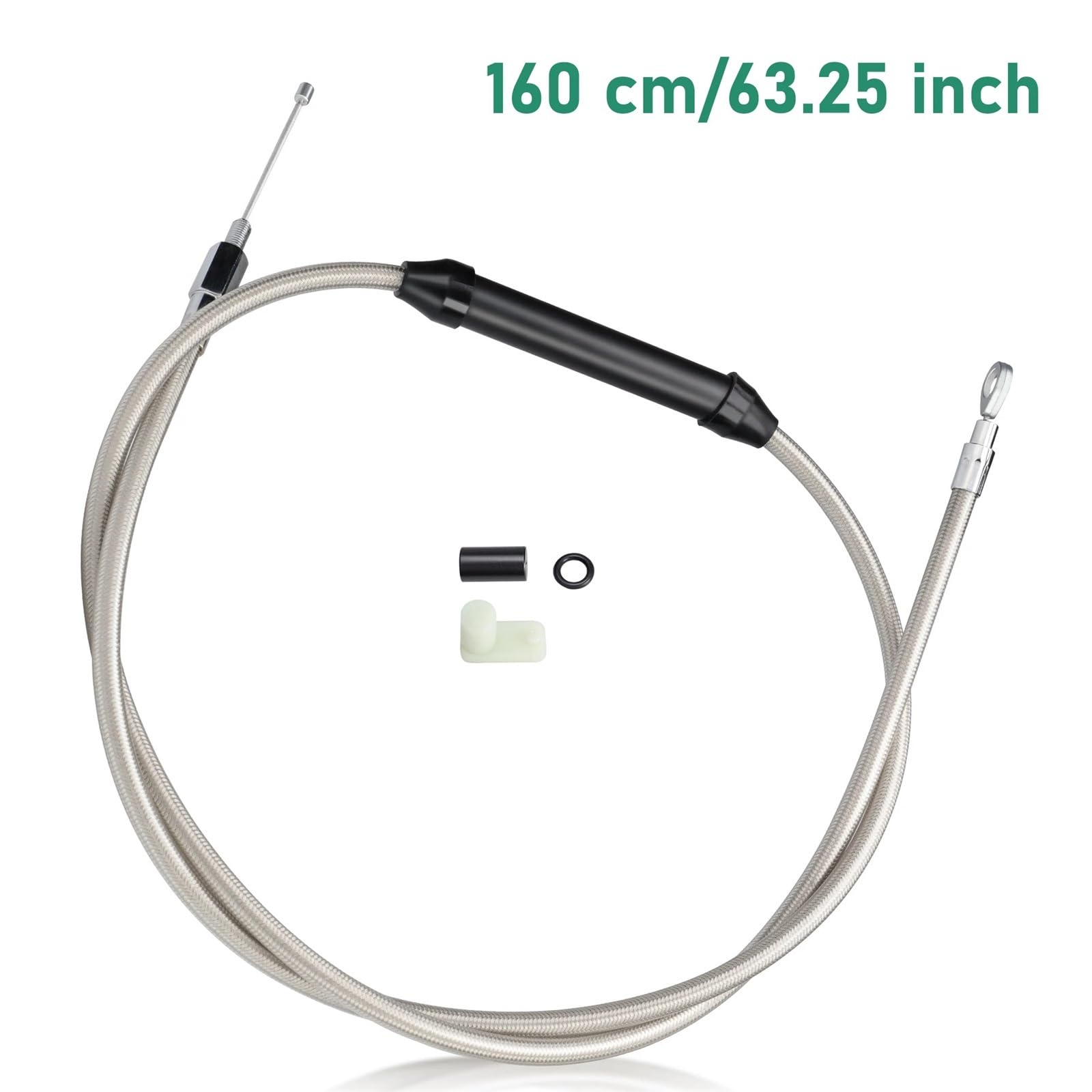 Kable napędowe Do Sportster XL 1986-2013 i 2004-2025 Przedłużona linka sprzęgła w oplocie ze stali nierdzewnej modeli Motocyklowe kable napędowe(160CM Silver)