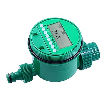 Intelligent Water Irrigation Controller LED Digital Display Garden Irrigation Timer up to 16 Programs Battery Operated Automatic Watering Timer for Gardens Countyards Lawns Greenhouse