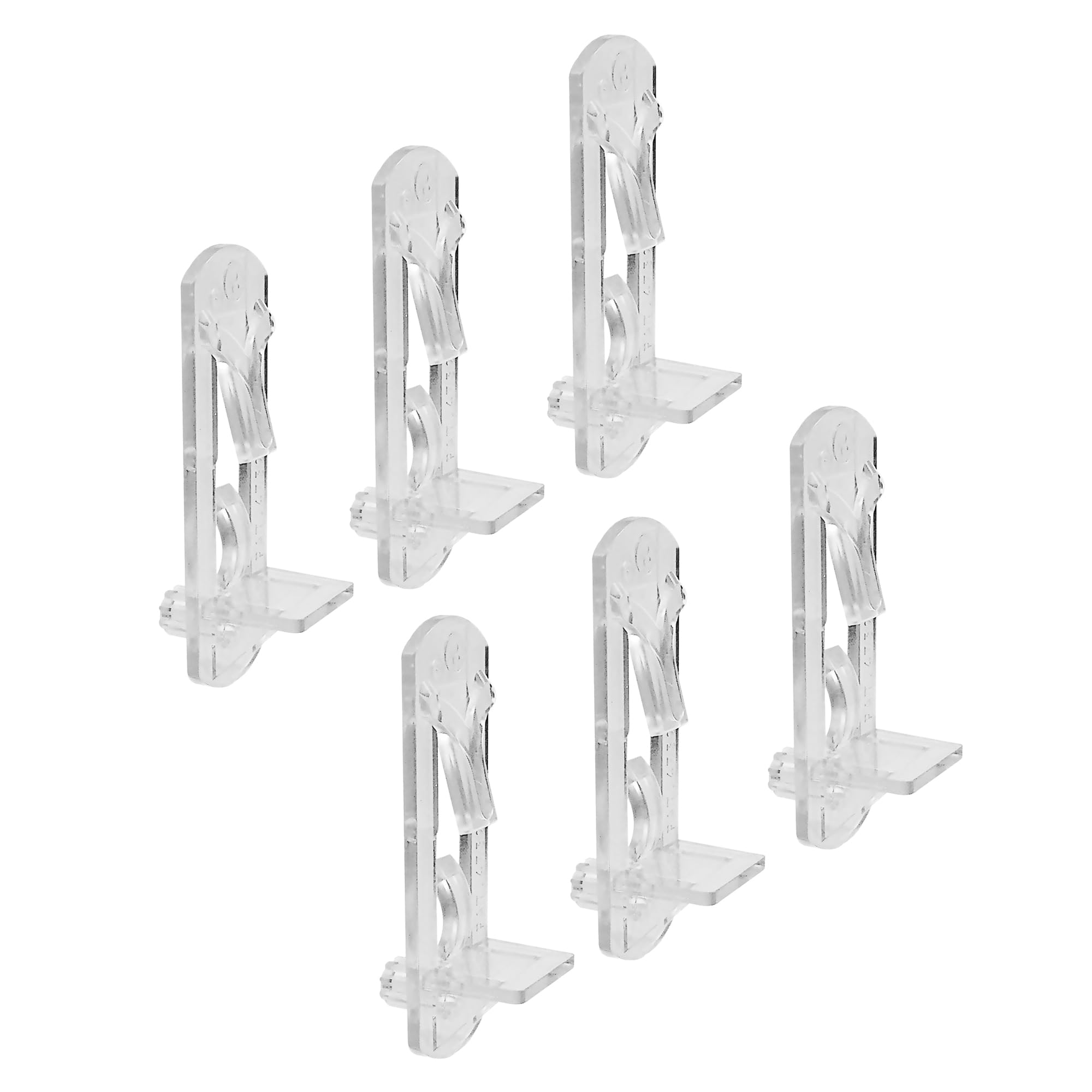 Prime-Line R 7316 1/4 In., Plastic, Clear Locking Shelf Pegs 6 Count (Pack of 1)