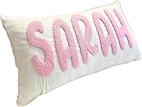 Custom Monogram Pillow Cover with Initial - Personalized Embroidered Throw Pillowcase, Home Decor & Gift, Multiple Sizes & 25 Colors