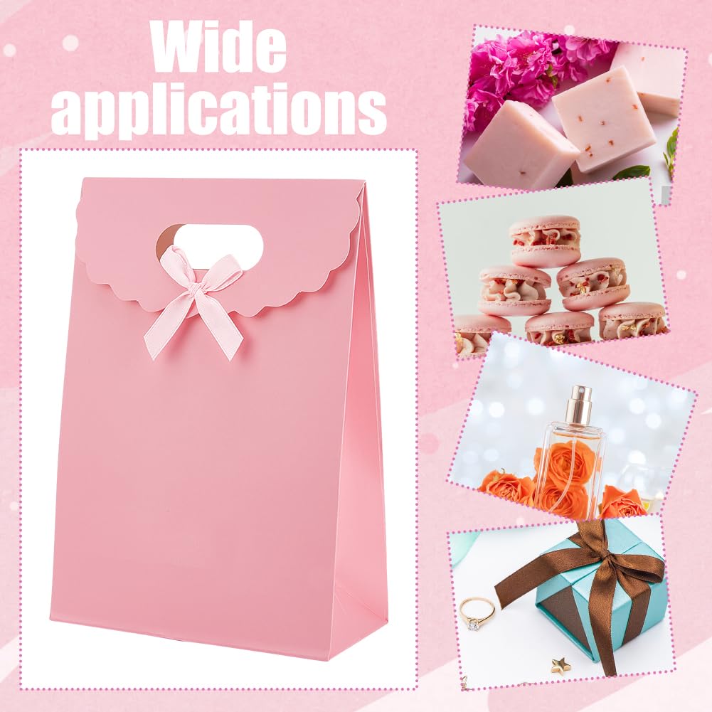 12pcs Sacs En Papier Kraft Avec Autocollants Sacs D'emballage