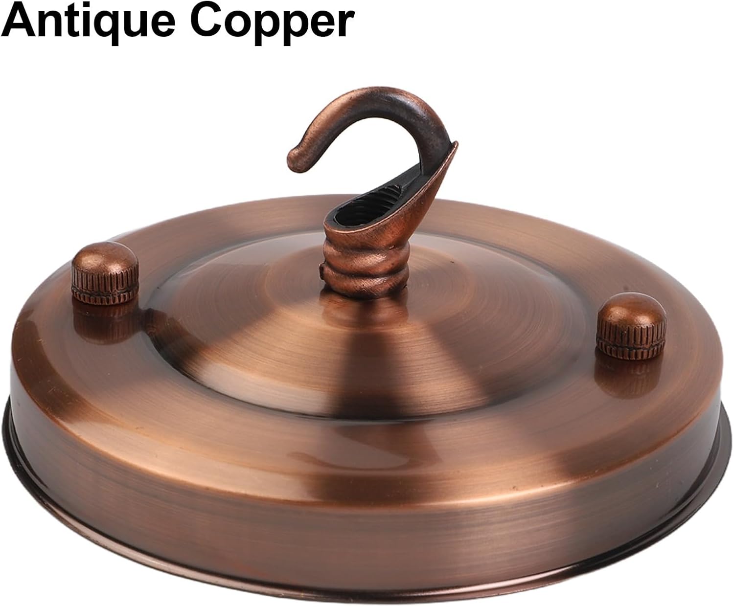 Vintage Iron Ceiling Rose Hook Light Fitting Pendant Lamps, Chandelier Hanging Kit with 10kg Load Capacity, Includes Mounting Hardware – Hallway, Living, Cafe, Bar(Antique)