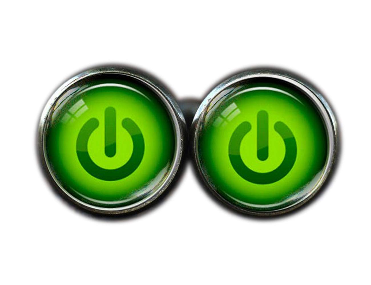 Computer Power Button Cufflinks, Gamer Cufflinks, Engineer Gift, Computer Geek Gift
