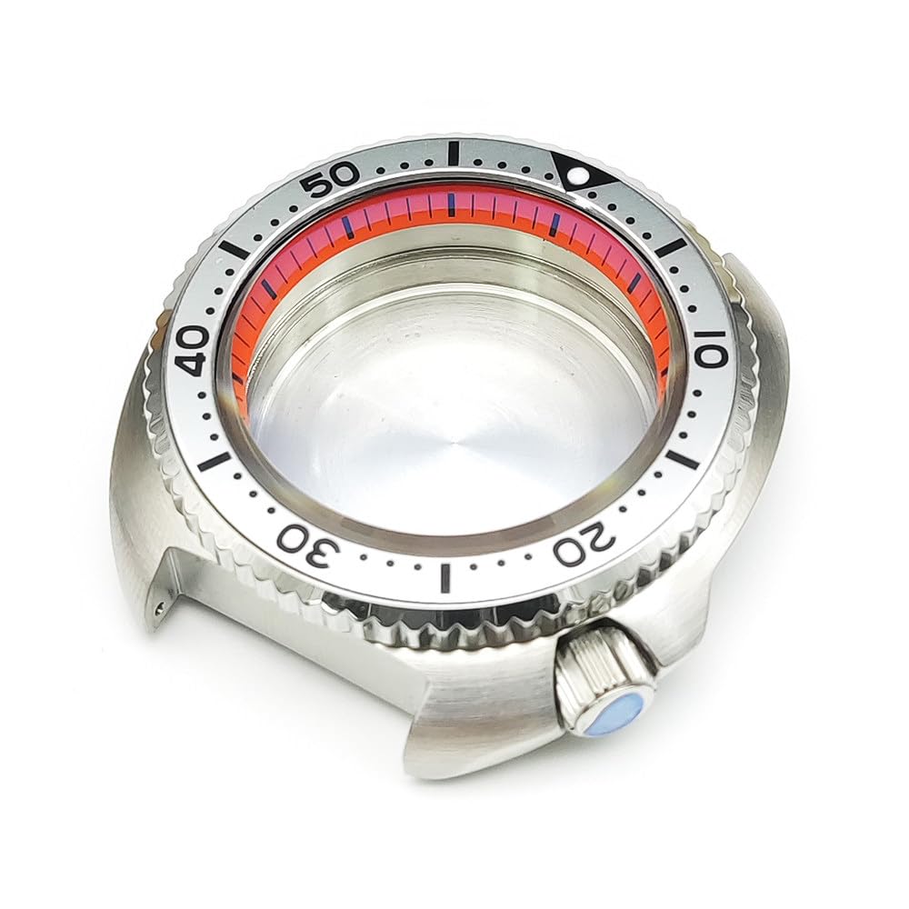 43,5mm Poduszka Koperta Zegarka Kit, 4.2 Korona Pasuje dla NH35 NH36 Mechanizm, Zamiennik Zegarek Modyfikacja Części dla Seiko Prospex Turtle