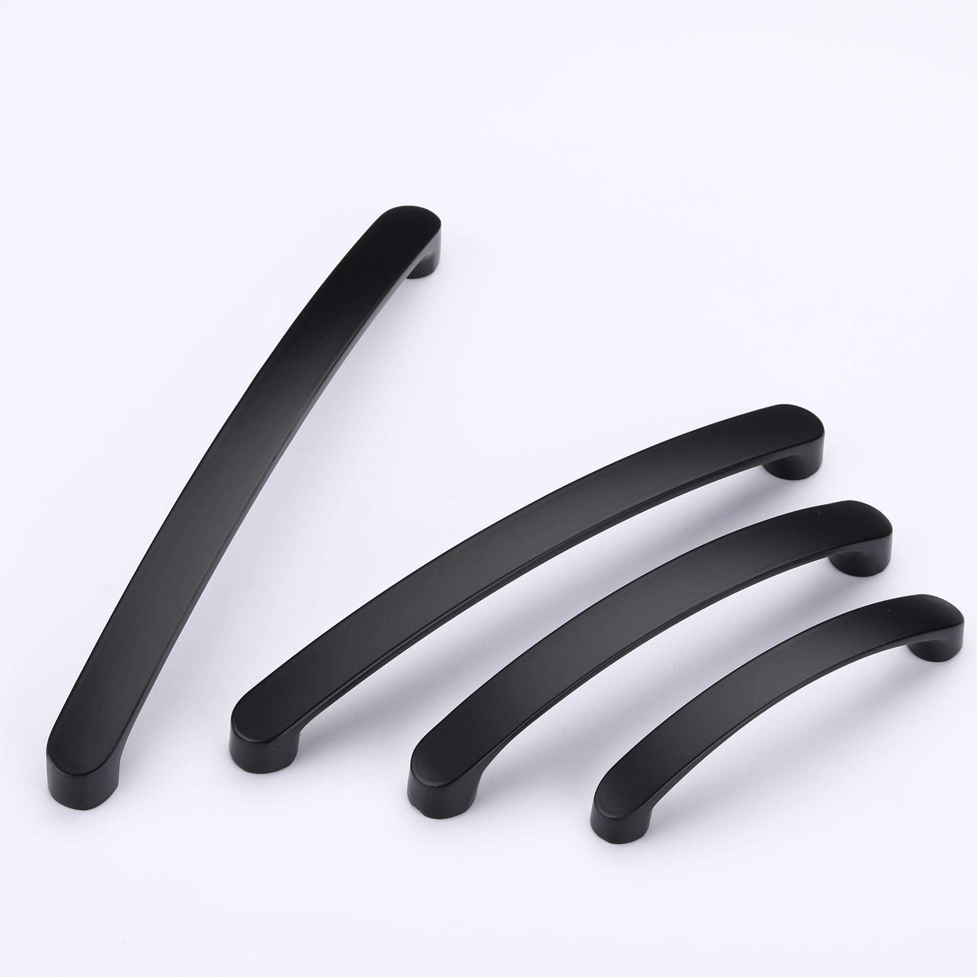 10 Pezzi Maniglia per mobili cucina, cassetti, mobili camera da letto distanza tra i fori 64 MM,in Alluminio,Schwarz