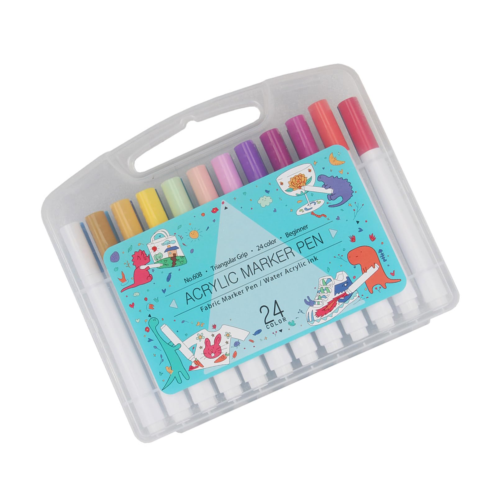 Amazon.co.jp: 3Dプリントアート用カラーマーカー24本。耐水性の