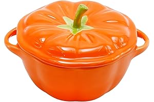 Halloween Bowls Ceramic: 400ml Ceramic Bowl with Lid for Pumpkin Events