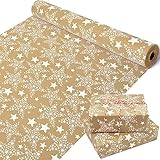 43 cm x 15 m Papel de regalo de cumpleaños, rollo de papel de regalo de Navidad, papel de regalo de Navidad reciclado para regalos, artes y manualidades