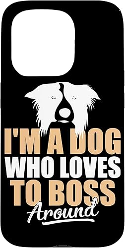 iPhone 15 Pro Dog Who loves To Boss Around Border Collie Case iPhone 15 Pro Dog Who loves To Boss Around Border Collie Case