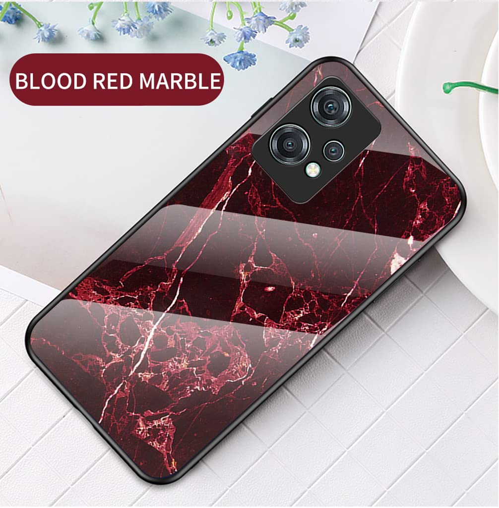 BRAND SET Cover per OnePlus Nord 5G Custodia Morbida in Silicone con Rivestimento in Vetro Temperato Ultrasottile Case per OnePlus Nord 5G (Oro Nero
