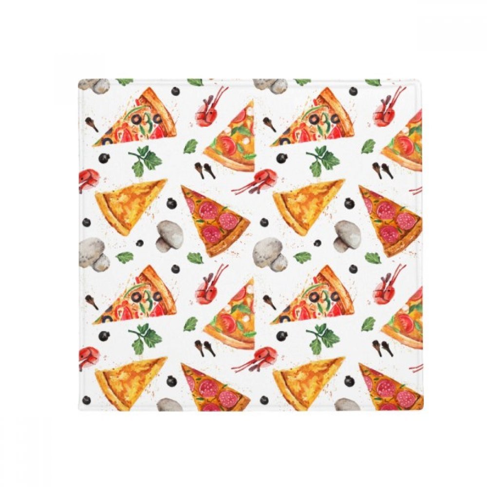 Tapis de sol pizza antidérapant lavable pour porte entrée et salle de bain