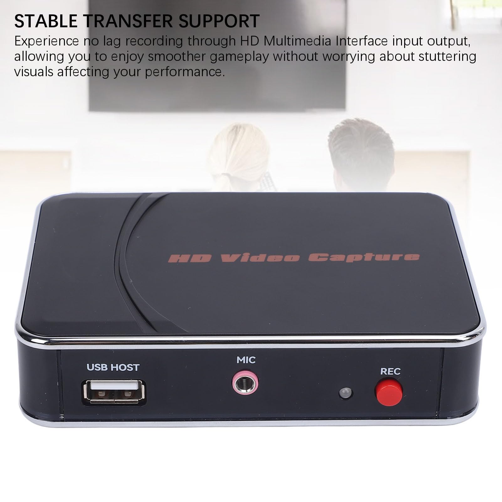 Scheda di Acquisizione Video, Registrazione HD 1080P con Interfaccia Microfono da 3,5 Mm e Memoria USB, per Console di Gioco e PC
