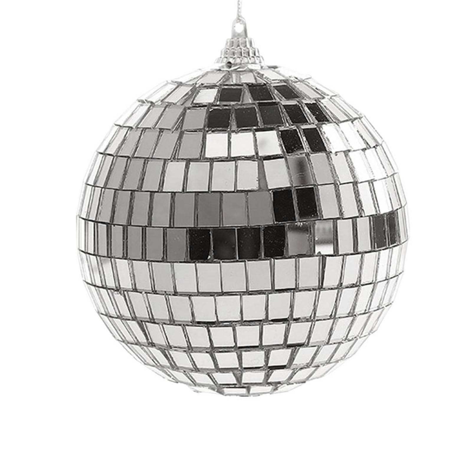 Bola Discoteca Mini bola de discoteca con espejo, luz escenario reflectante giratoria cristal plateado brillante for bodas, fiestas, Navidad, decoración del hogar y KTV(2CM 12 pieces)
