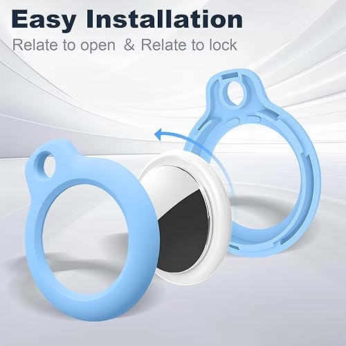 Miniatura 237 de Funda para AirTag con llavero, a prueba de golpes y antiarañazos, accesorios para localizadores GPS, para bolsos y maletas, transparente F5-Clear