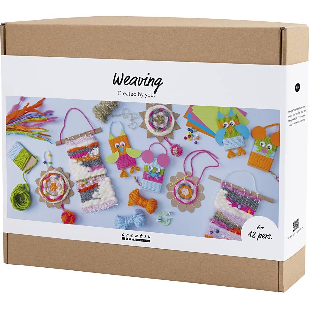 Gruppen-Kreativset Weben, Wanddekorationen, Aufhängungen, Eulen, Maus