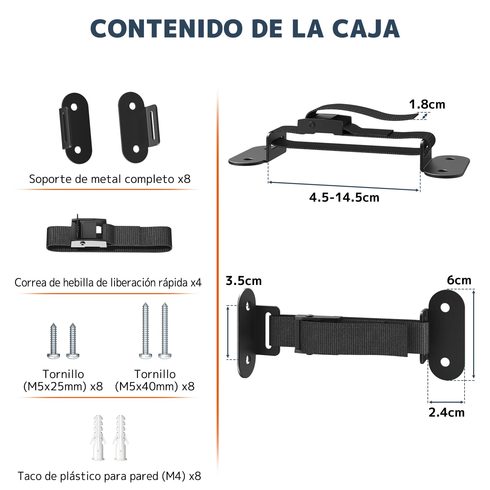 Correas Antivuelco Muebles 4 Juegos,Capacidad 226kg Anclajes de Pared Antisísmicos para Seguridad Bebé&Mascotas,Correas de Seguridad Ajustables con Hebillas Metálicas Estables para Soporte Estanterías
