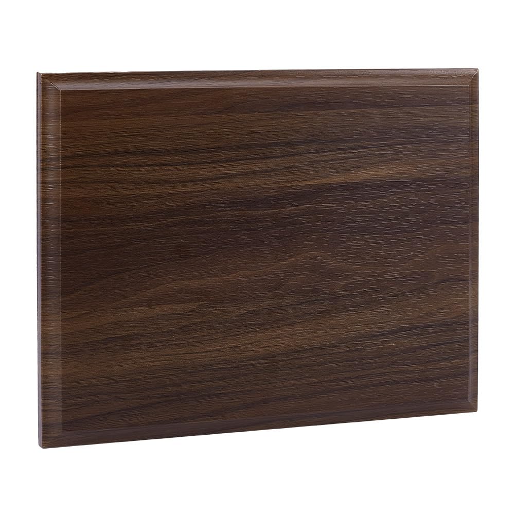 AHANDMAKER Walnut Medal Basement, 7.87 X 9.84 Inch Blank Award Plaque Straight Edge, Rectangle Finished Wood Plaque