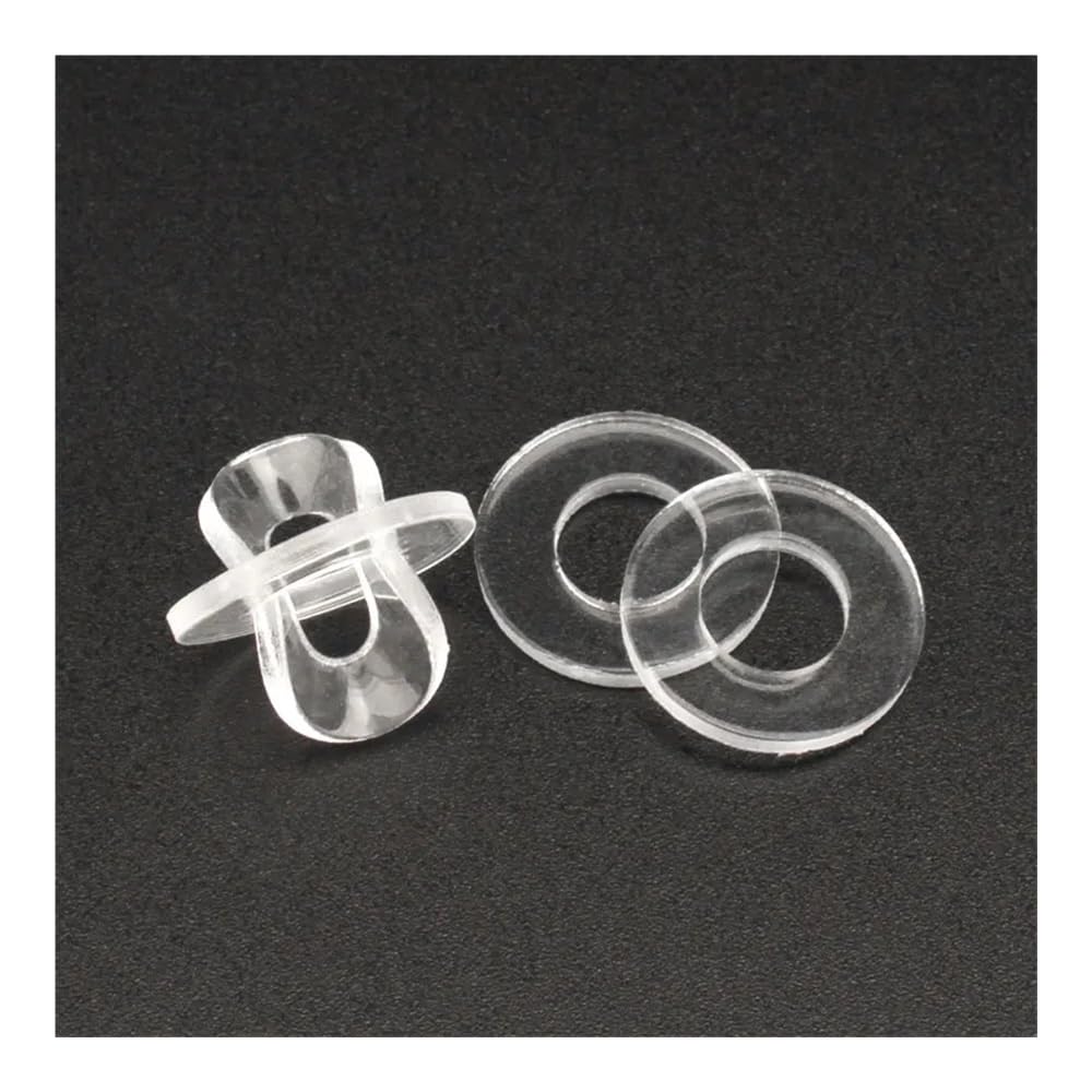 Arandelas planas de PVC Arandela junta plana aislante transparente Suave Duro M1.2-M12 50/100/200 piezas(Soft,M6*18 * 1 * 50Pcs)