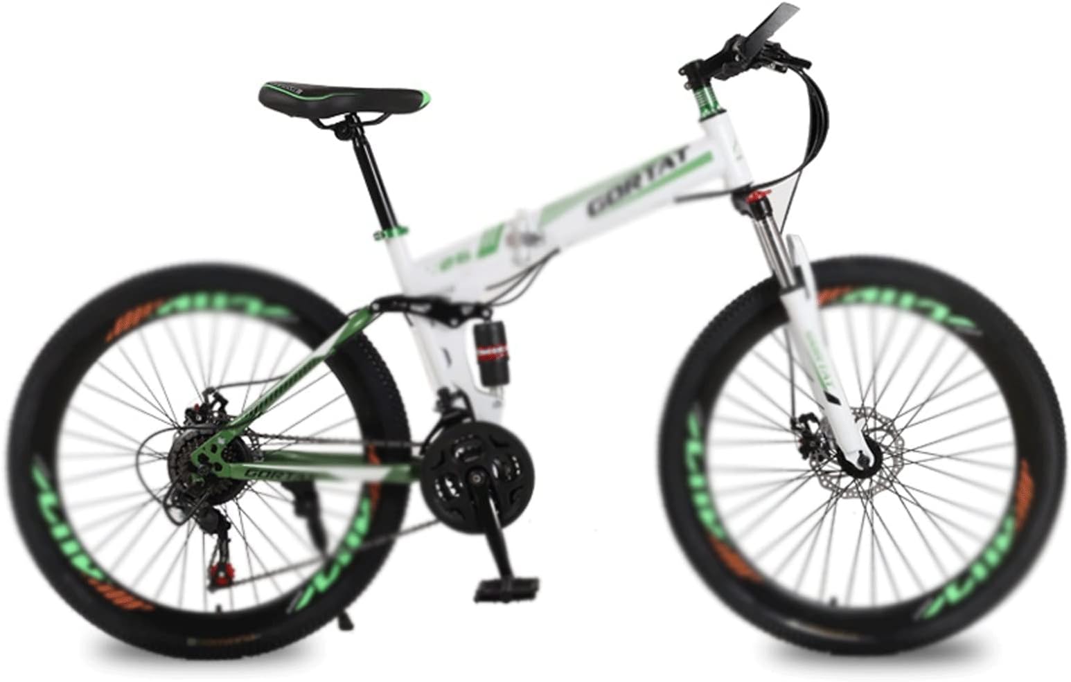 Mens Bikes Foldable Bicycle Mountain Bike Wheel Size 26 Inches Road 21 Speeds Suspension Double Disc Brake